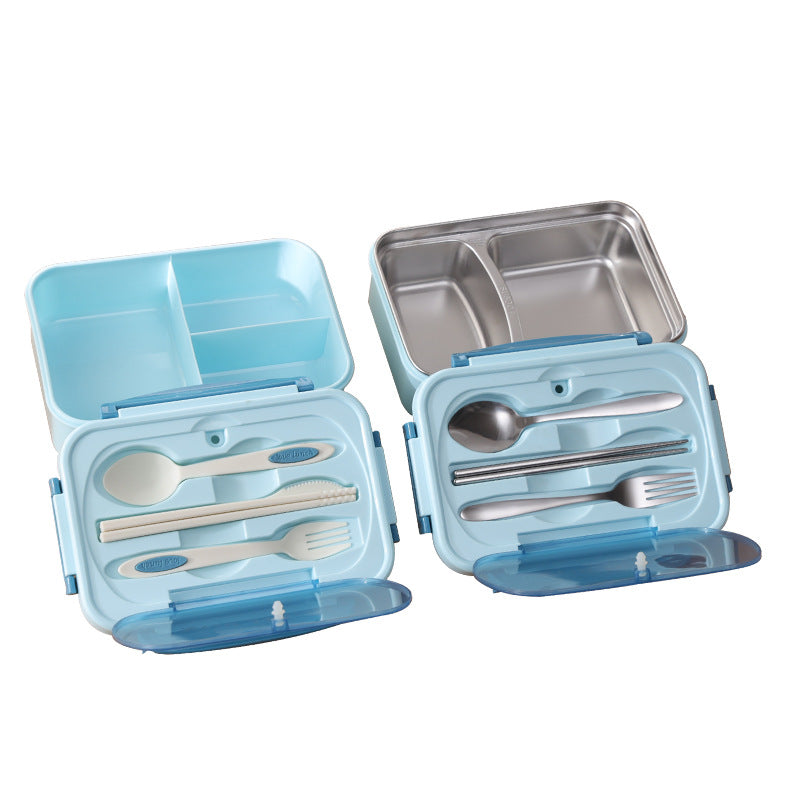 Classic simple microwaveable 304 stainless steel compartment insulation lunch box lunch box